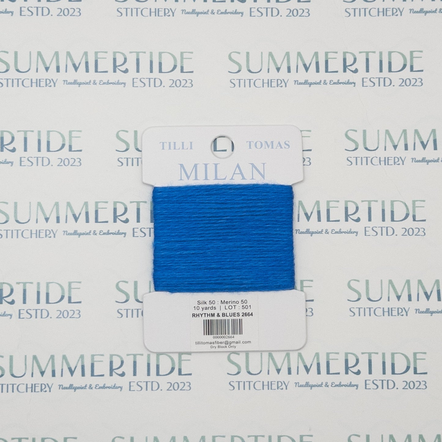 Tilli Tomas Milan Card 2664 Rhythm & Blues - Summertide Stitchery - Planet Earth Fibers