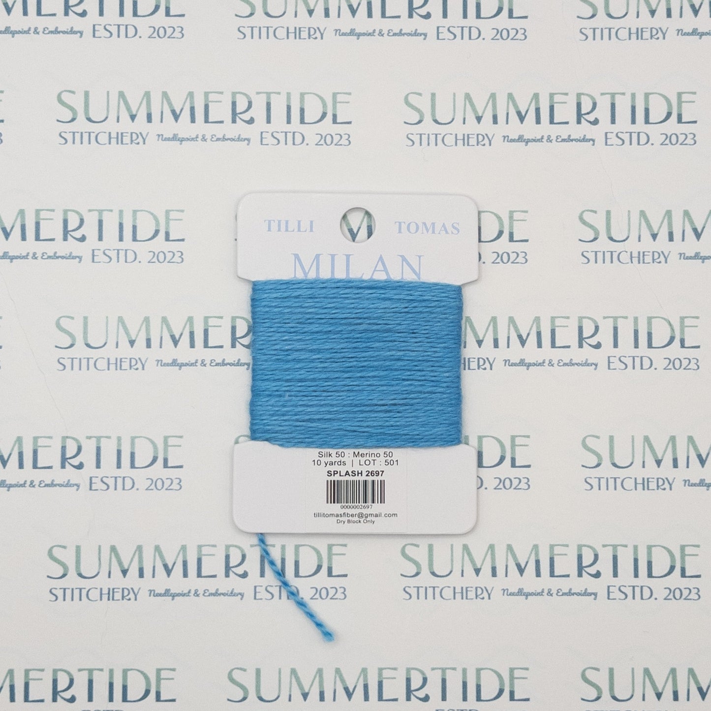 Tilli Tomas Milan Card 2697 Splash - Summertide Stitchery - Planet Earth Fibers
