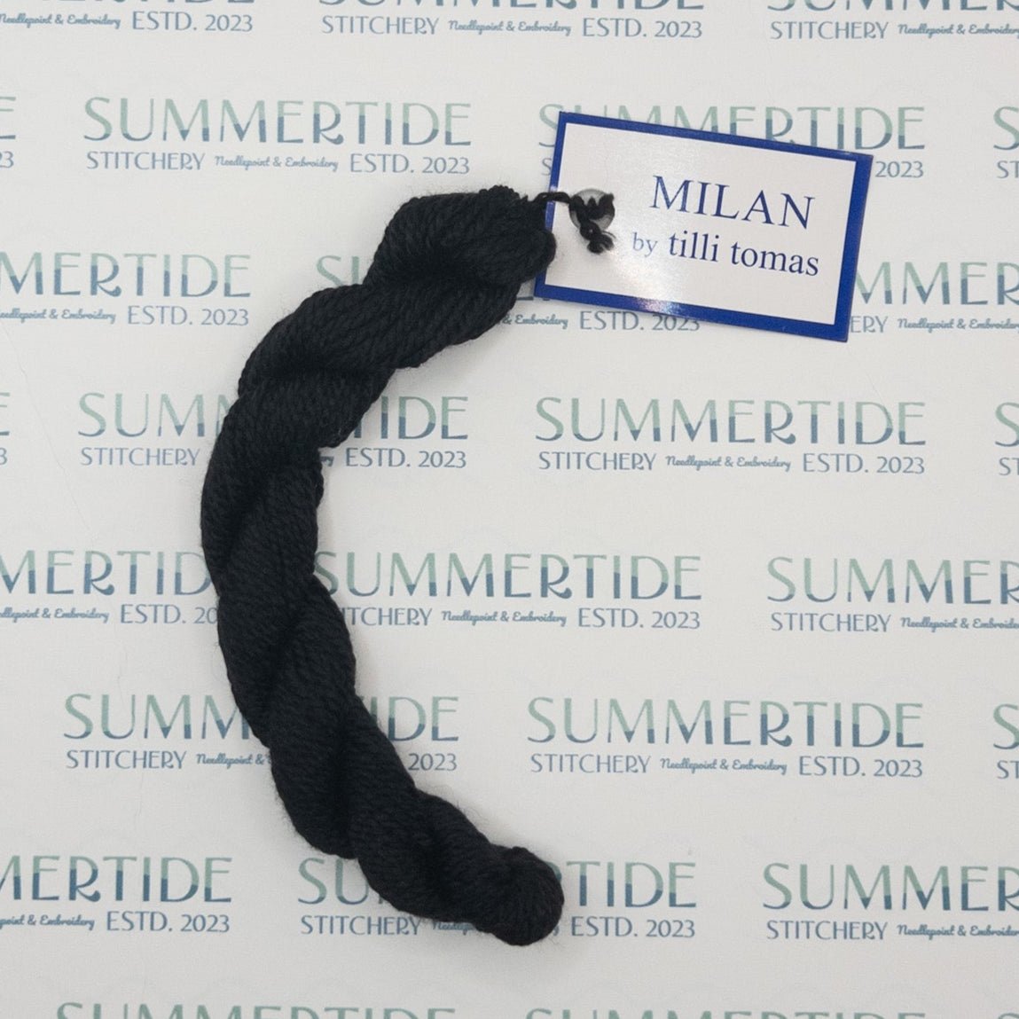 Tilli Tomas Milan Skein 1501 Black - Summertide Stitchery - Planet Earth Fibers