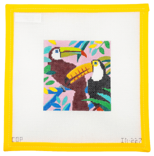 Toucans Needlepoint Canvas | IN227 - Summertide Stitchery - Colors of Praise