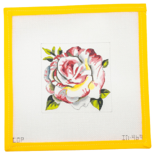 White Flower Needlepoint Canvas | IN469 - Summertide Stitchery - Colors of Praise