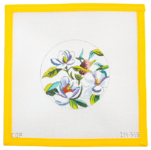 White Orchids Needlepoint Canvas | IN515 - Summertide Stitchery - Colors of Praise