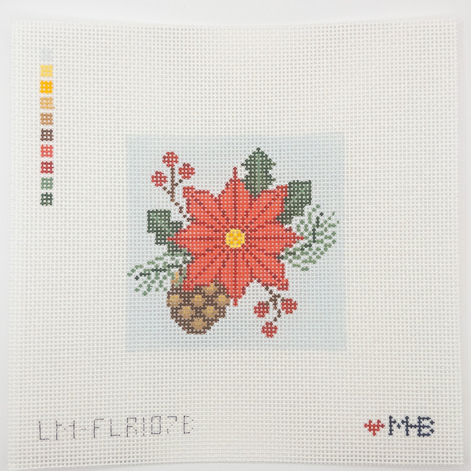 Winter Bouquet Needlepoint Canvas - Summertide Stitchery - LoveMHB Studio