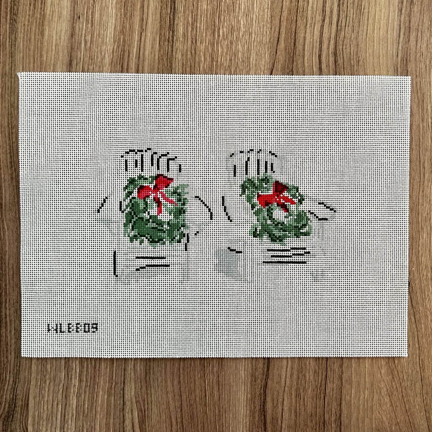 Adirondack Chairs with Wreaths Needlepoint Canvas - Summertide Stitchery - With Love by Bug