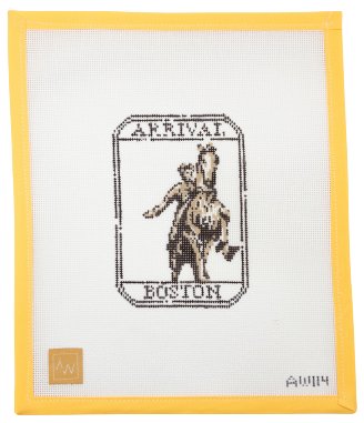 Boston Passport Stamp - Summertide Stitchery - Audrey Wu