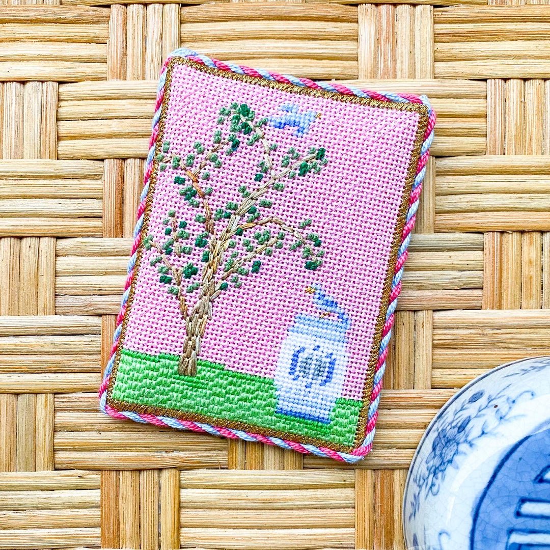Chinoiserie Silk Screen - Summertide Stitchery - Stitch Style Needlepoint