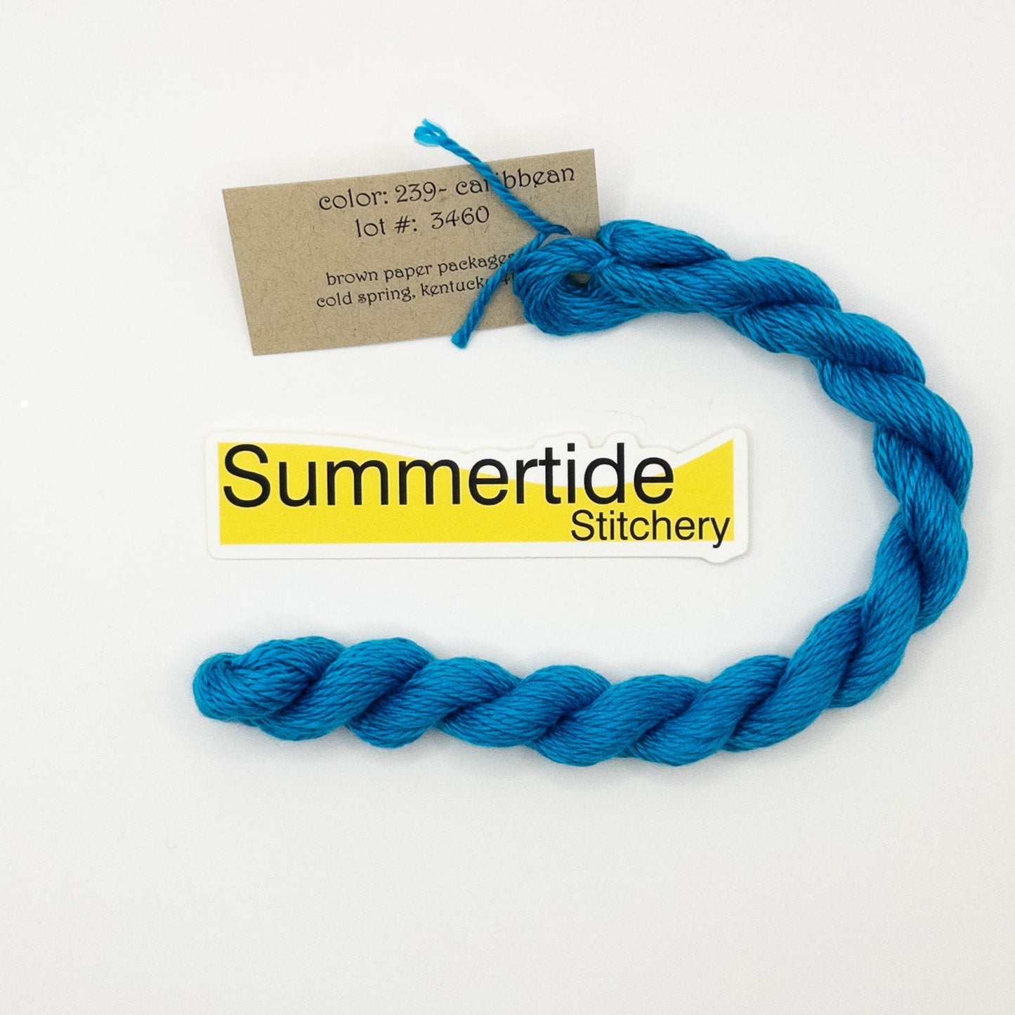 Silk & Ivory 239 Caribbean - Summertide Stitchery - Brown Paper Packages