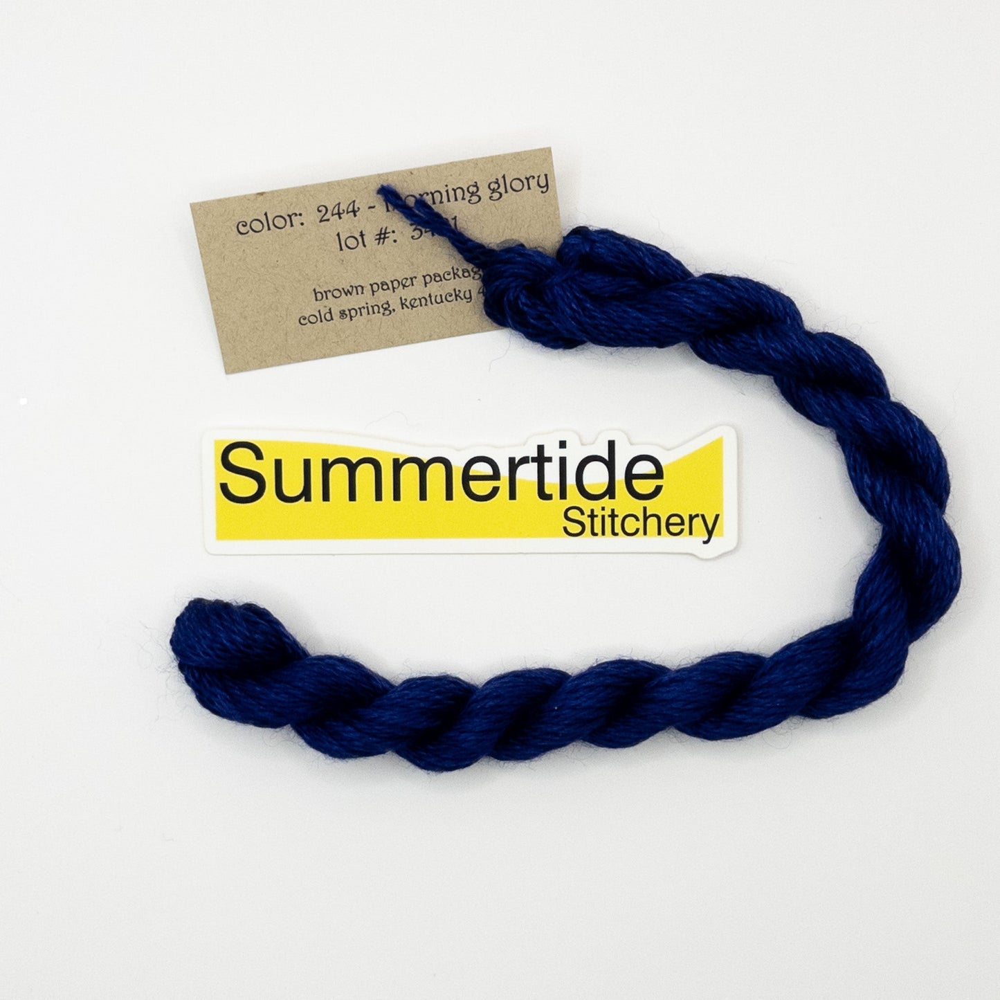 Silk & Ivory 244 Morning Glory - Summertide Stitchery - Brown Paper Packages