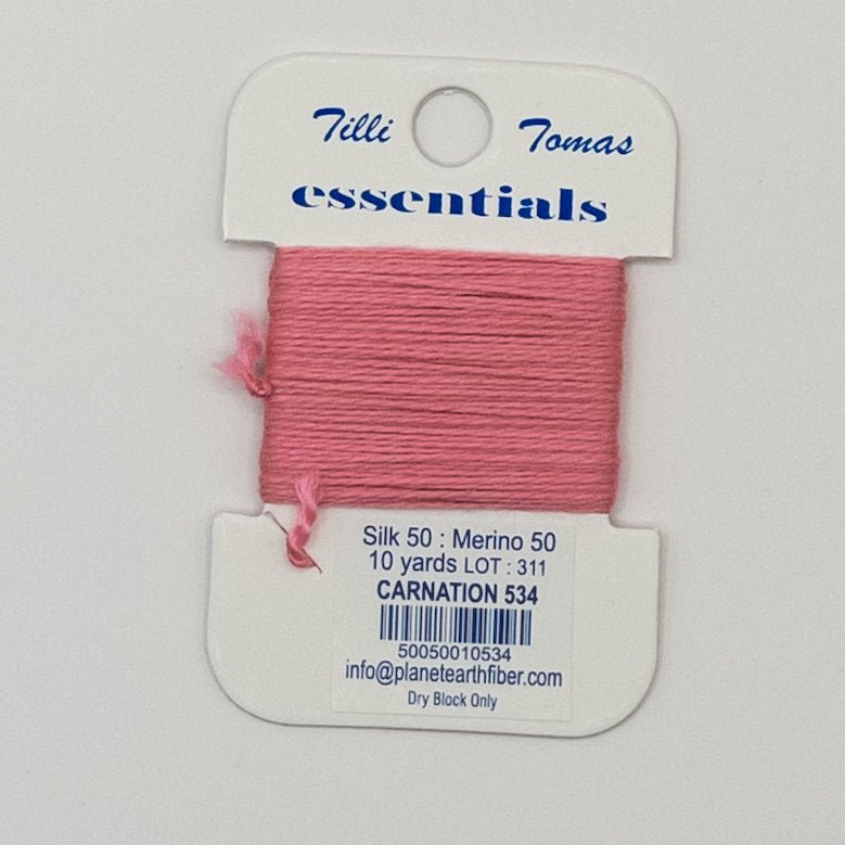 Tilli Tomas Essentials 534 Carnation - Summertide Stitchery - Planet Earth Fibers