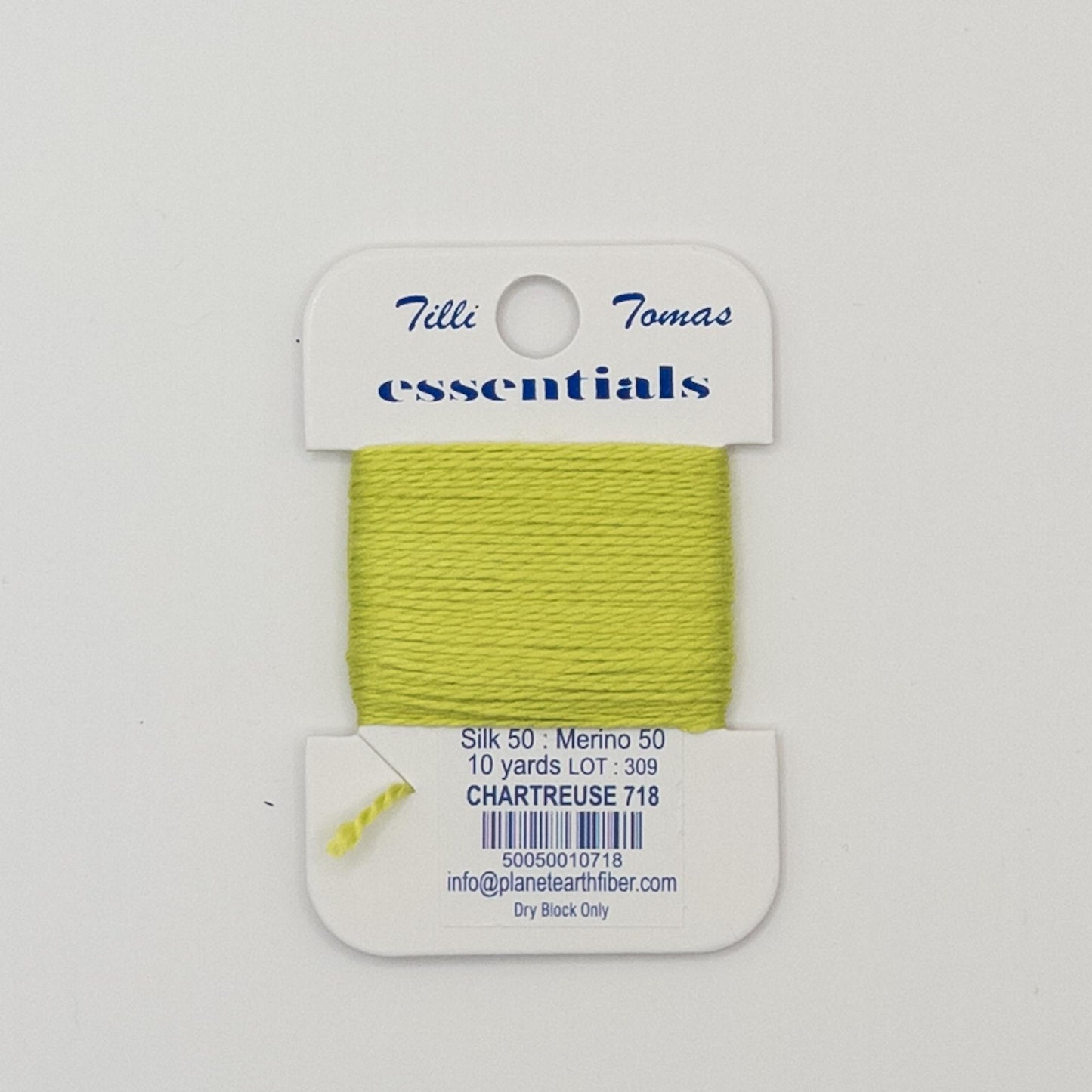 Tilli Tomas Essentials 718 Chartreuse - Summertide Stitchery - Planet Earth Fibers