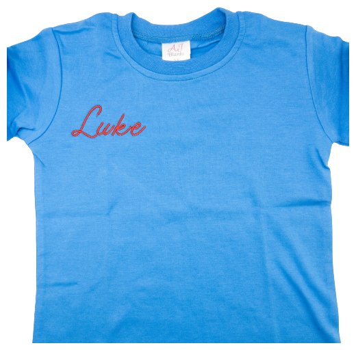 12 DOLLAR DEAL | Child's Custom Script T-Shirt - Summertide Stitchery - Summertide Stitchery