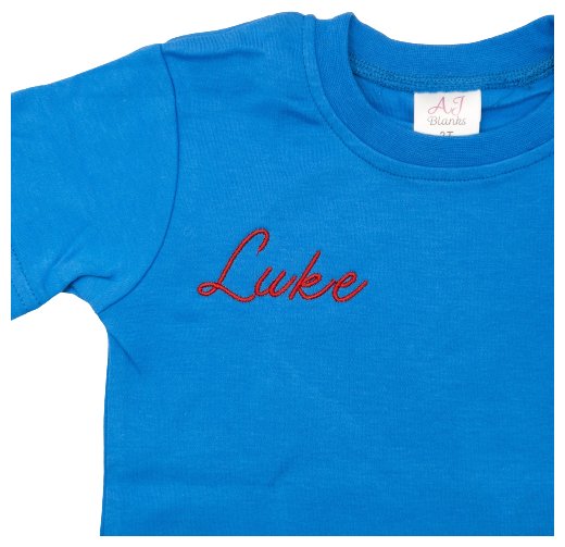 12 DOLLAR DEAL | Child's Custom Script T-Shirt - Summertide Stitchery - Summertide Stitchery