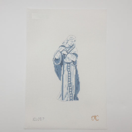 Wedgewood Nativity Joseph Needlepoint Canvas - Summertide Stitchery - Kate Woodward