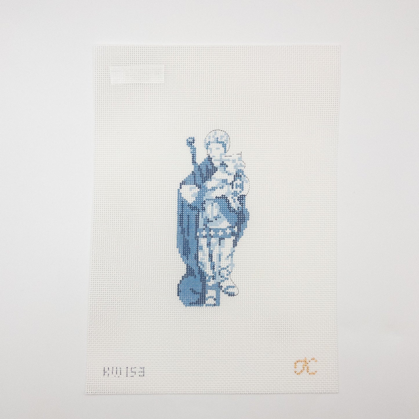 Wedgewood Nativity Shepard Needlepoint Canvas - Summertide Stitchery - Kate Woodward