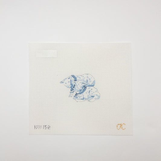 Wedgewood Nativity Sheep Needlepoint Canvas - Summertide Stitchery - Kate Woodward