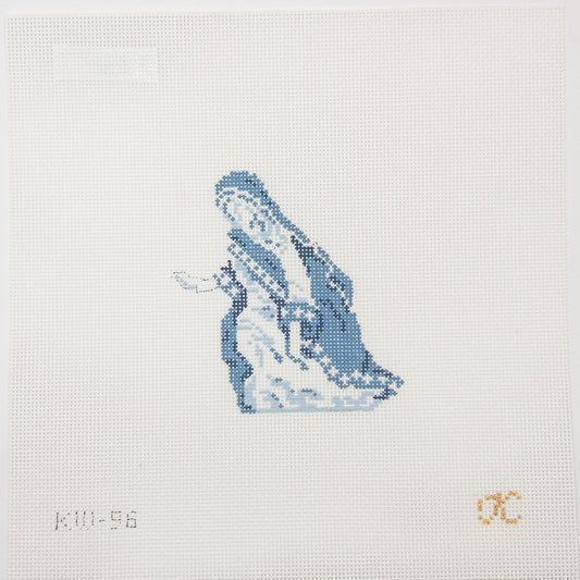 Wedgewood Nativity Mary Needlepoint Canvas - Summertide Stitchery - Kate Woodward