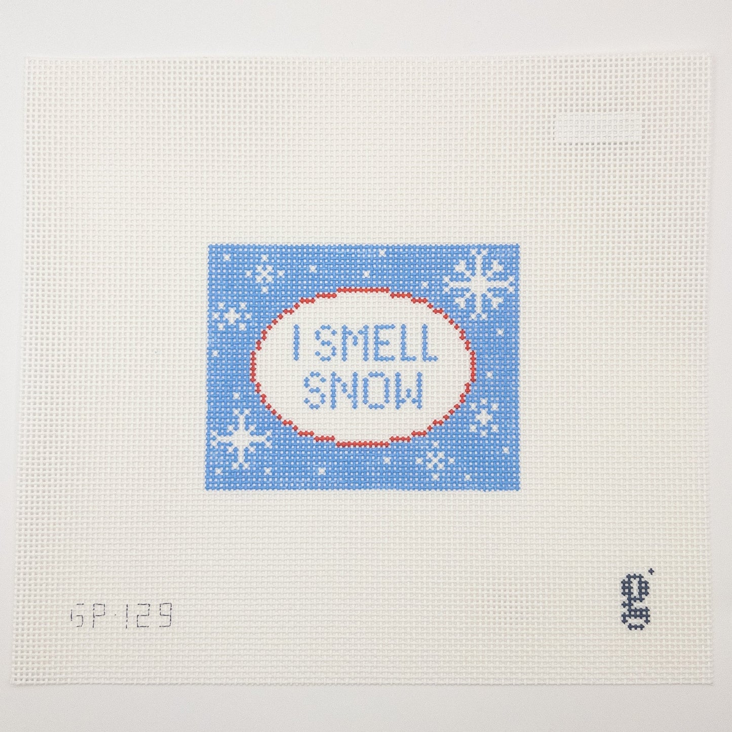 I Smell Snow Needlepoint Canvas - Summertide Stitchery - Goodpoint Needlepoint