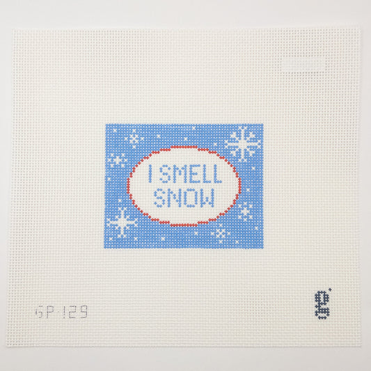 I Smell Snow Needlepoint Canvas - Summertide Stitchery - Goodpoint Needlepoint