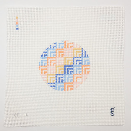 Coral Corners Needlepoint Canvas - Summertide Stitchery - Goodpoint Needlepoint