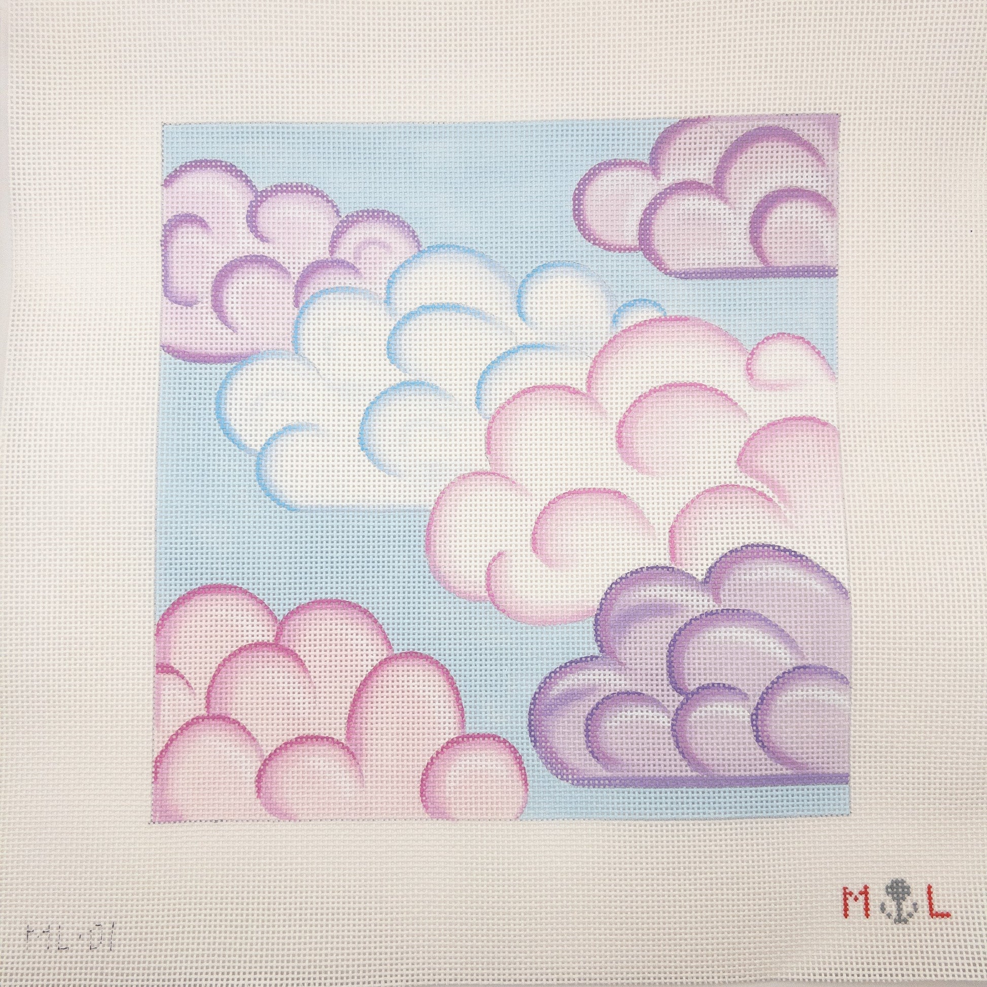 Dream Cloud Needlepoint Canvas - Summertide Stitchery - Maiden Lane Designs