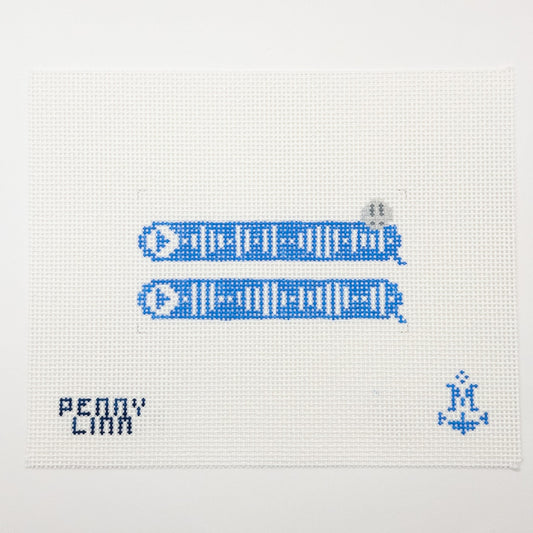 Voice Memo Bubble Needlepoint Canvas - Summertide Stitchery - Morgan Julia Designs