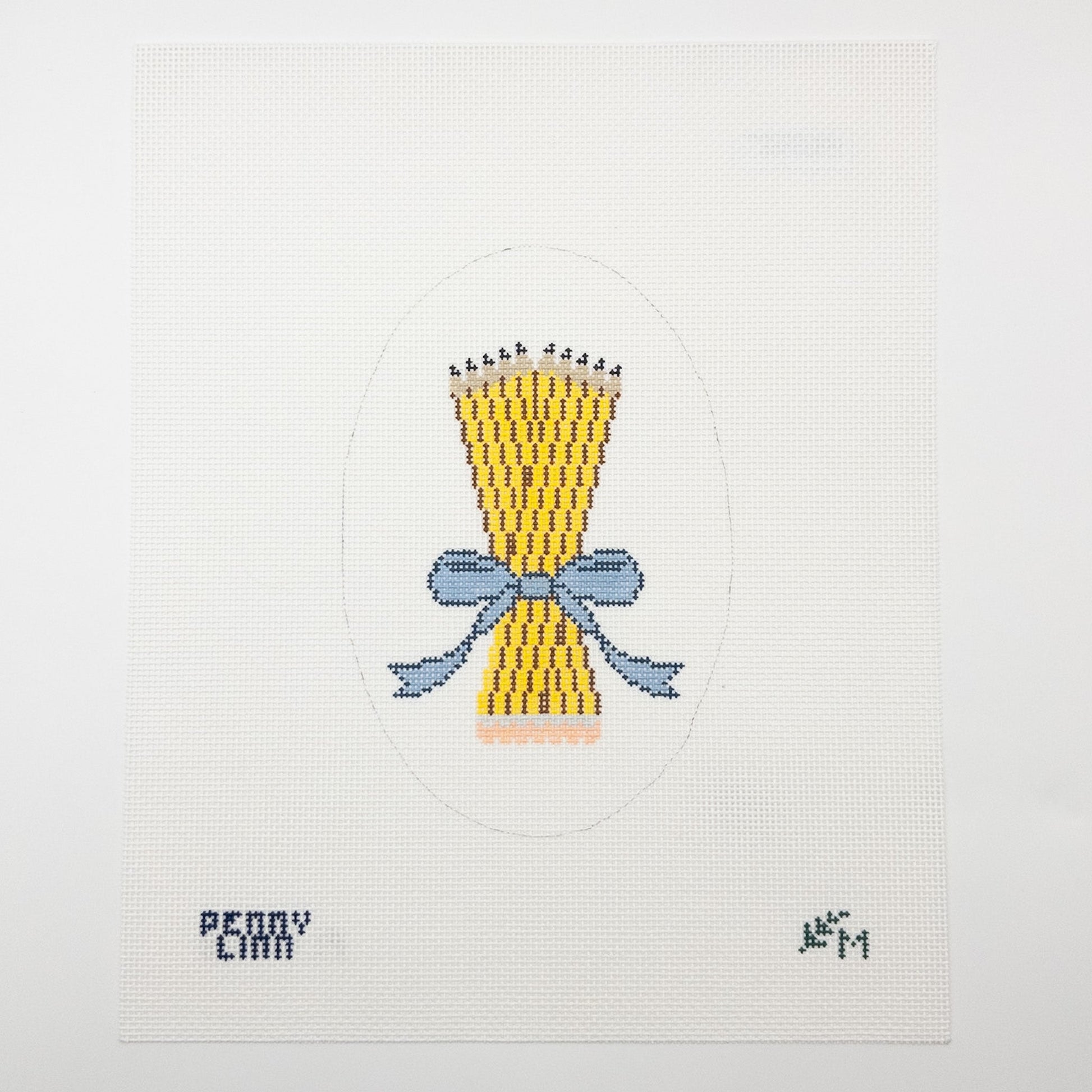 Pencil Bouquet Needlepoint Canvas - Summertide Stitchery - The Perennial Stitcher