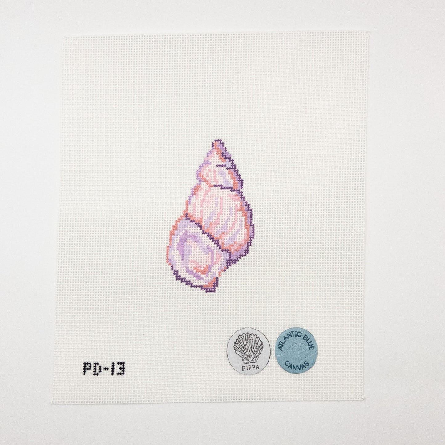 Spiral Shell Needlepoint Canvas - Summertide Stitchery - Pippa