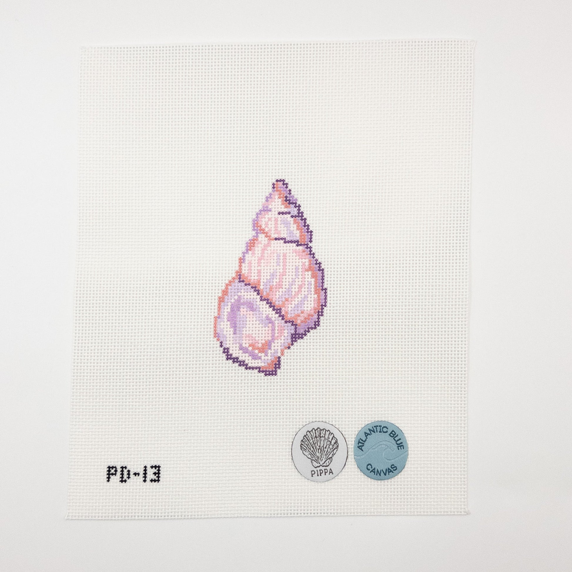 Spiral Shell Needlepoint Canvas - Summertide Stitchery - Pippa