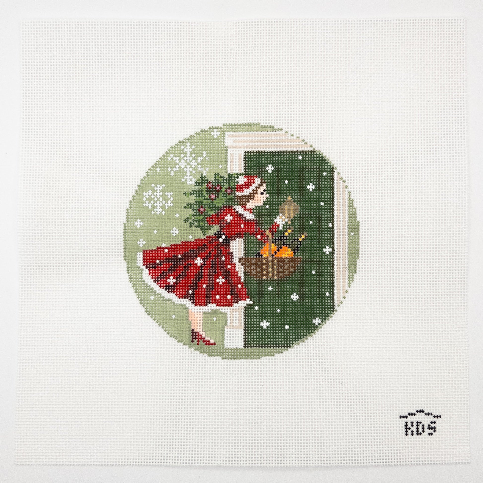 Betty Loves Bubbles Needlepoint Canvas - Summertide Stitchery - Kirkland Design Studio