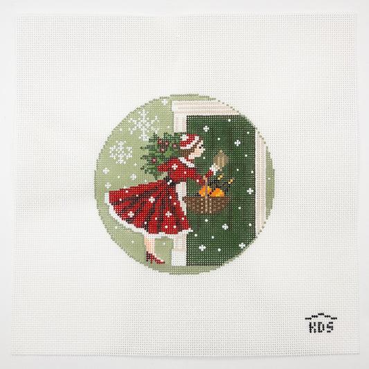 Betty Loves Bubbles Needlepoint Canvas - Summertide Stitchery - Kirkland Design Studio