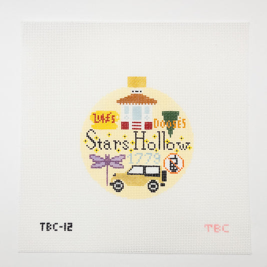Stars Hollow Needlepoint Canvas - Summertide Stitchery - Mopsey Designs