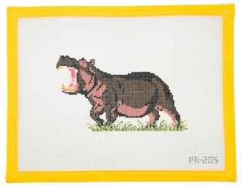 African Hippo - Summertide Stitchery - Pip & Roo
