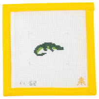 Alligator Needlepoint Canvas - Summertide Stitchery - Evergreen Needlepoint