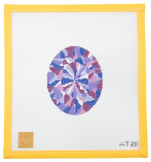 Amethyst Needlepoint Canvas - Summertide Stitchery - Audrey Wu