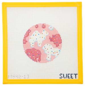 Animal Cracker Needlepoint Round - Summertide Stitchery - Maddie Sweet Designs