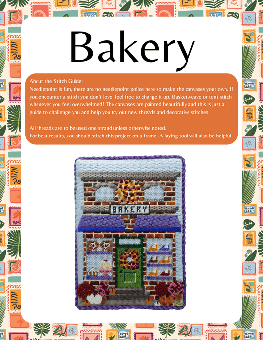 Autumn On Main - Bakery Stitch Guide - Summertide Stitchery - Summertide Stitchery