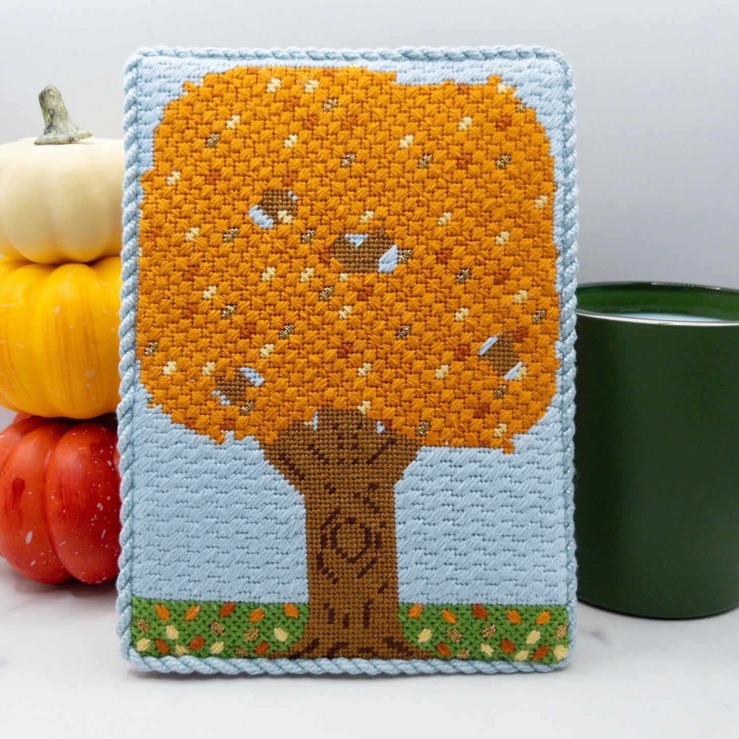 Autumn On Main Street Needlepoint Club - Summertide Stitchery - Heirloom Textile Co.