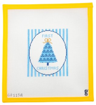 Baby's First Christmas Needlepoint Canvas - Summertide Stitchery - Goodpoint Needlepoint