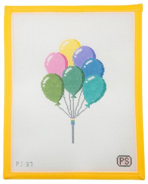 Balloon Bunch Needlepoint Canvas - Summertide Stitchery - Prepsetter