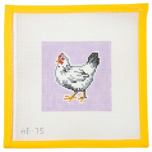 Benedict the Chicken - Summertide Stitchery - Alice & Blue