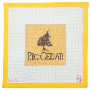 Big Cedar Needlepoint Canvas - Summertide Stitchery - Krissy Johnson