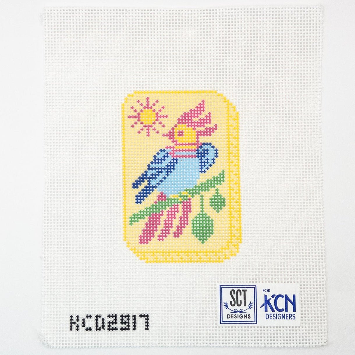 Bird Bam Needlepoint Canvas - Summertide Stitchery - SCT Designs
