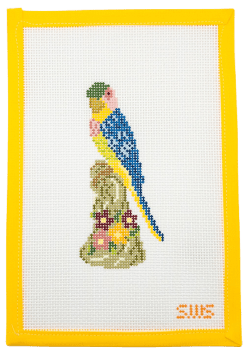 Blue Bird Needlepoint Canvas - Summertide Stitchery - Stitching With Stacey