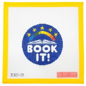 Book It! Needlepoint Canvas - Summertide Stitchery - Salt + Sand