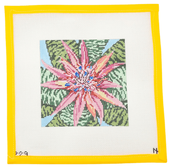 Bromeliad Needlepoint Canvas - Summertide Stitchery - Needle Crossings