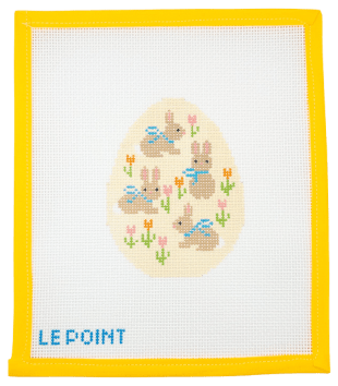 Bunny Egg Needlepoint Canvas - Summertide Stitchery - Le Point Studio