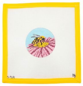 Busy Bee Needlepoint Canvas - Summertide Stitchery - Needle Crossings