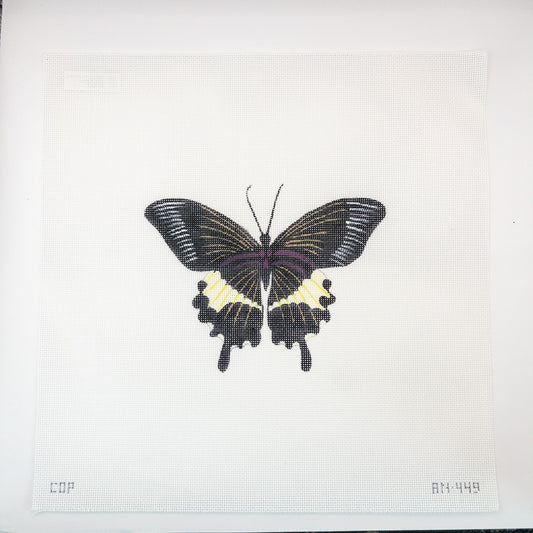 Butterfly Needlepoint Canvas | AN449 - Summertide Stitchery - Colors of Praise