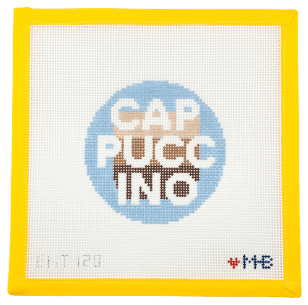 Cappuccino Round Needlepoint Canvas - Summertide Stitchery - LoveMHB Studio