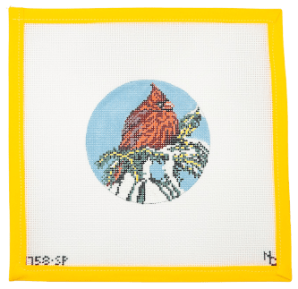 Cardinal Needlepoint Canvas - Summertide Stitchery - Needle Crossings